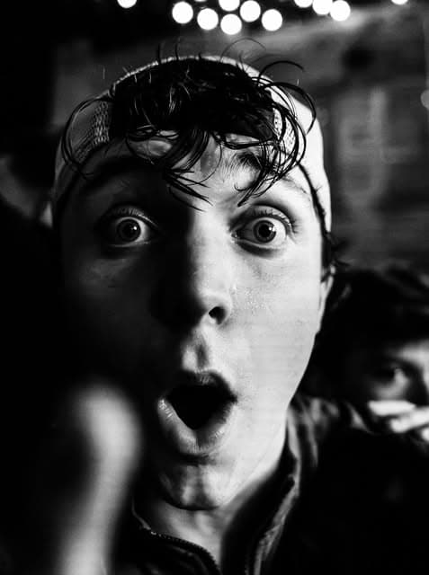 Backstage, mid-freakout photo