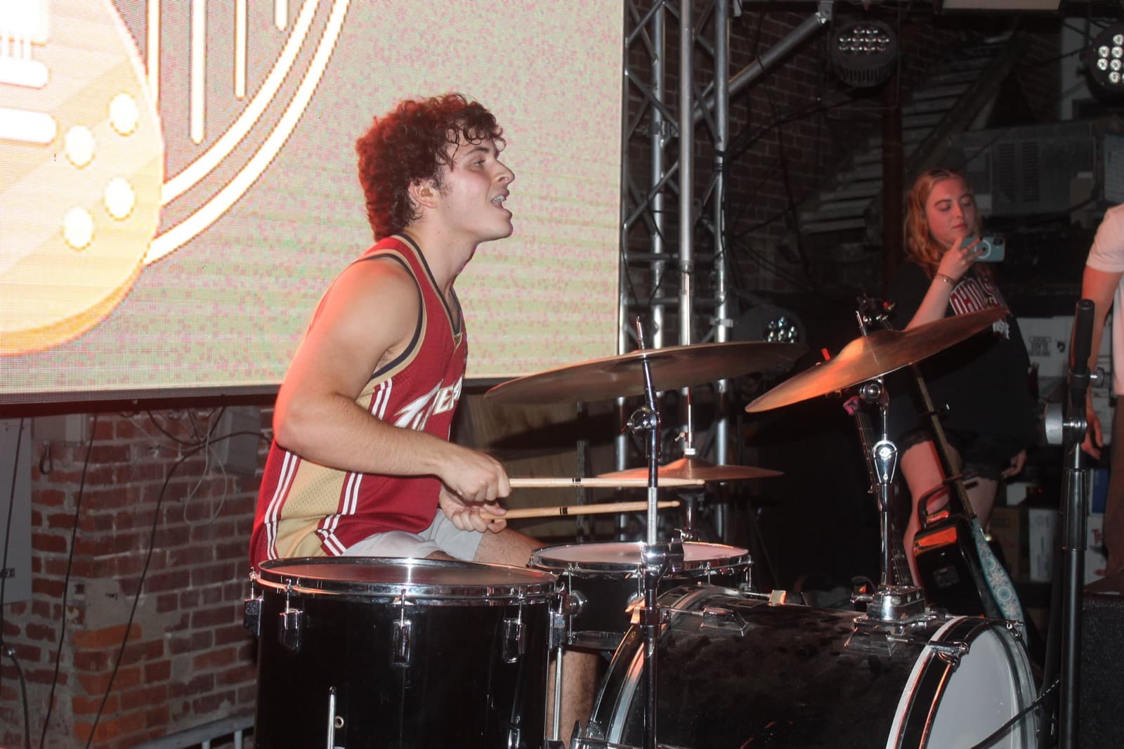 The Fretters on stage