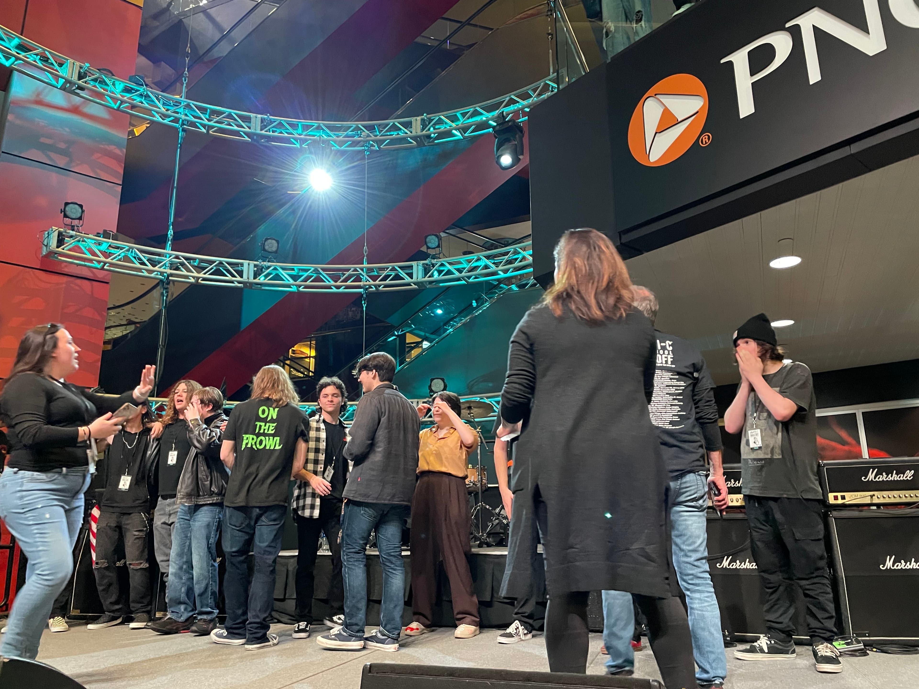 A long lineup of bands on the PNC-branded stage at the Tri-C Rock Off